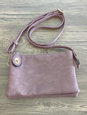 Women's Mauve Crossbody Bag - Classic Everyday Purse
